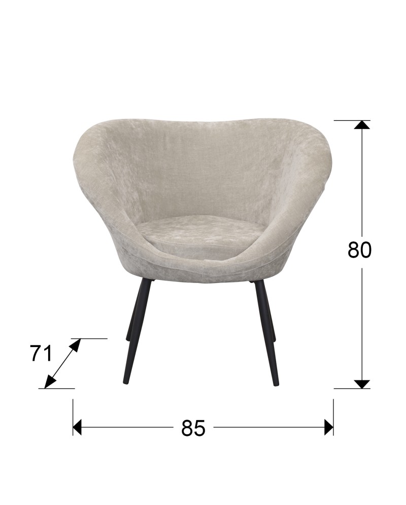 OZOME- BUTACA  NEGRO-BEIGE